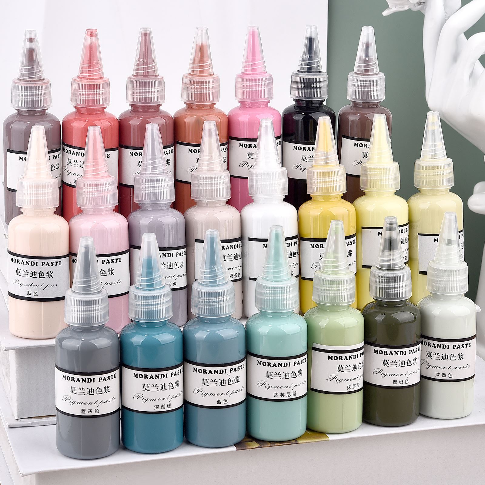 Resin Pigment Set - Morandi warna pigmen Resin cair Resin