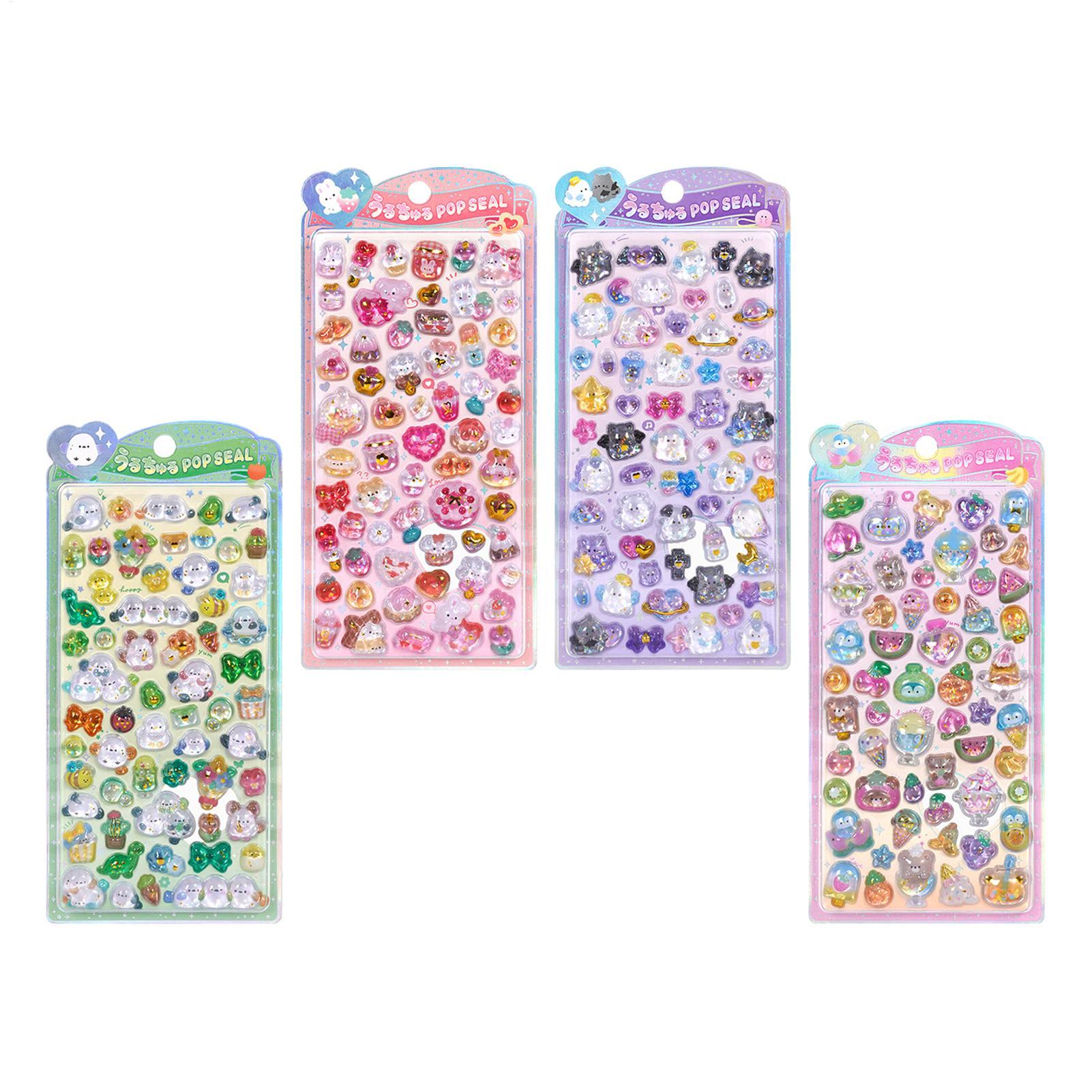 Resin Glitter Pack - Paket Stiker Lucu Stiker Glitter 3D