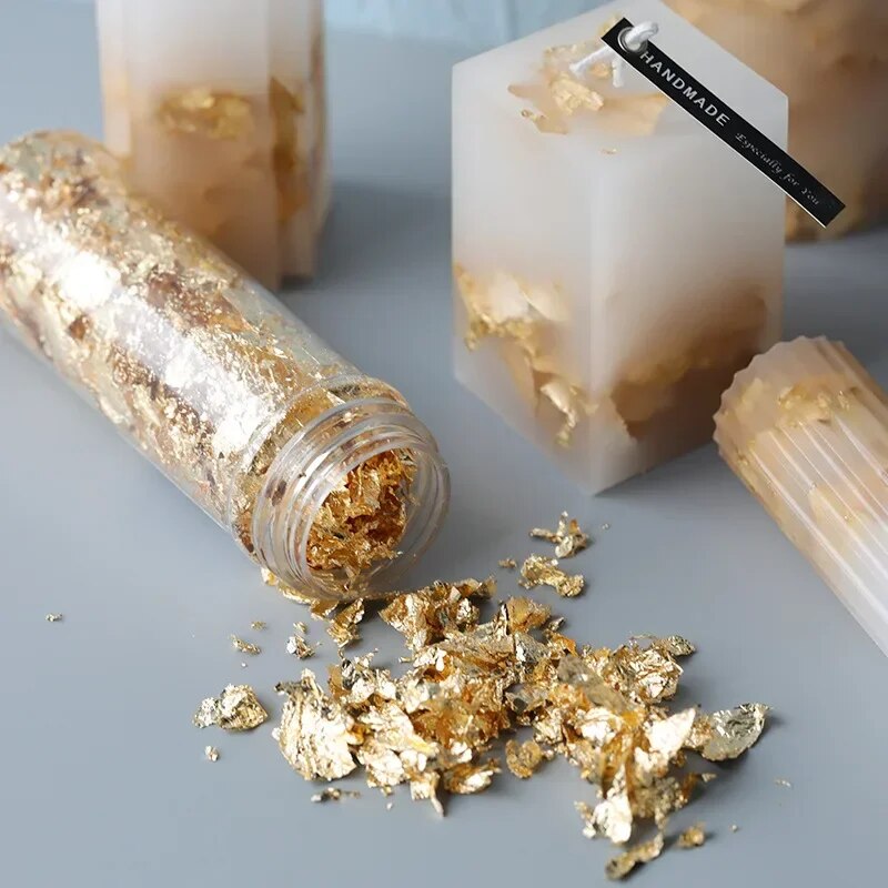 Gold Foil Flakes - 2g/1g serpihan Foil metalik serpihan Foil