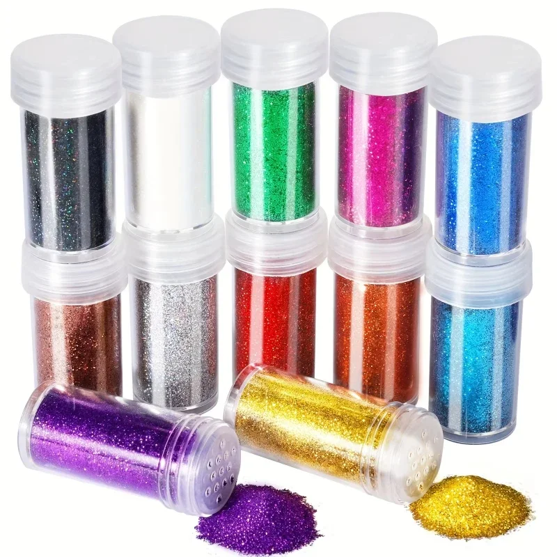 Resin Glitter Pack - 12 Paket Bubuk Glitter Ekstra Halus