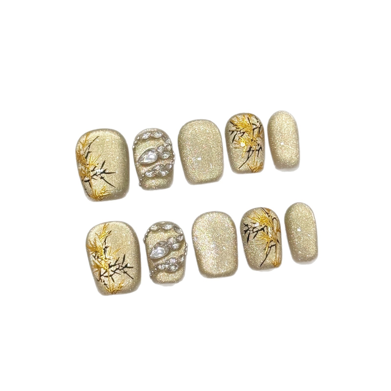 10 Buah Kuku Palsu Buatan Tang - Resin Craft Material ulasan dan harga