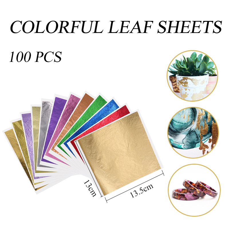 13X13.5Cm Kertas Foil Hitam Le - Gold Foil Flakes ulasan dan harga