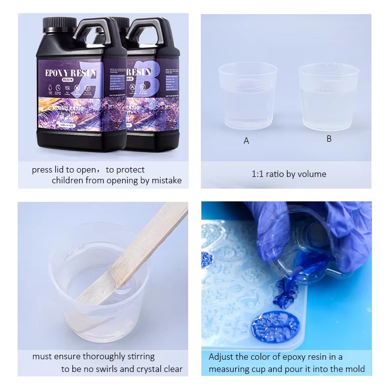 Campuran Mudah 1:1 Kit Resin E - Gold Foil Flakes ulasan dan harga
