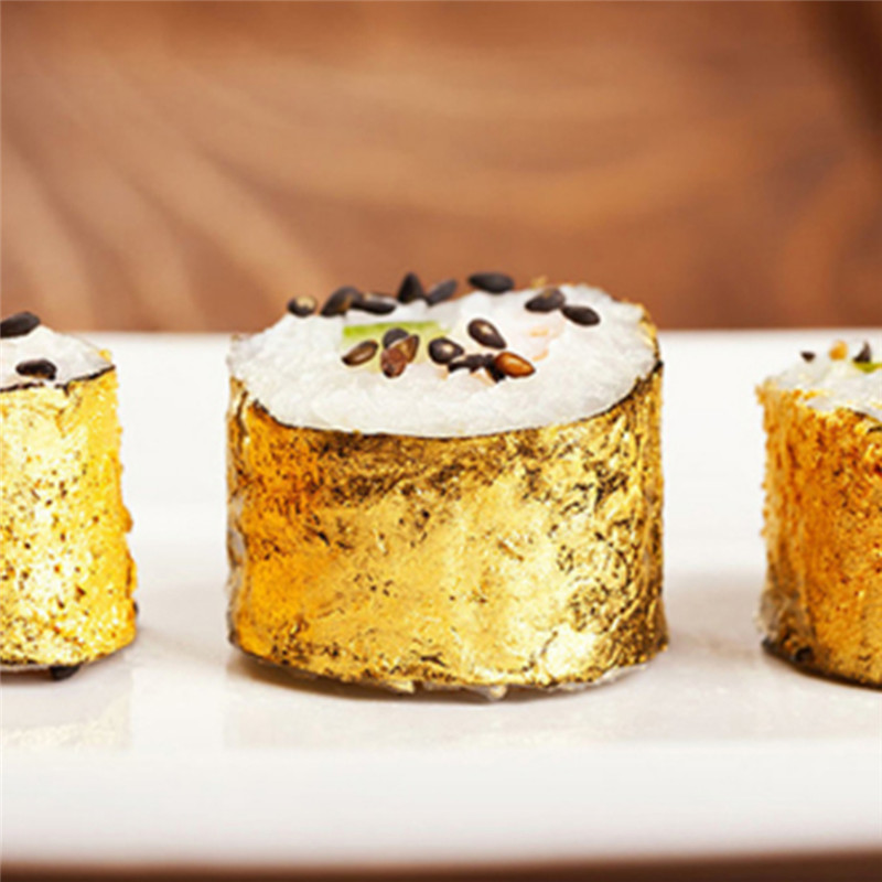 100 buah lembar murni 24K daun - Gold Foil Flakes ulasan dan harga