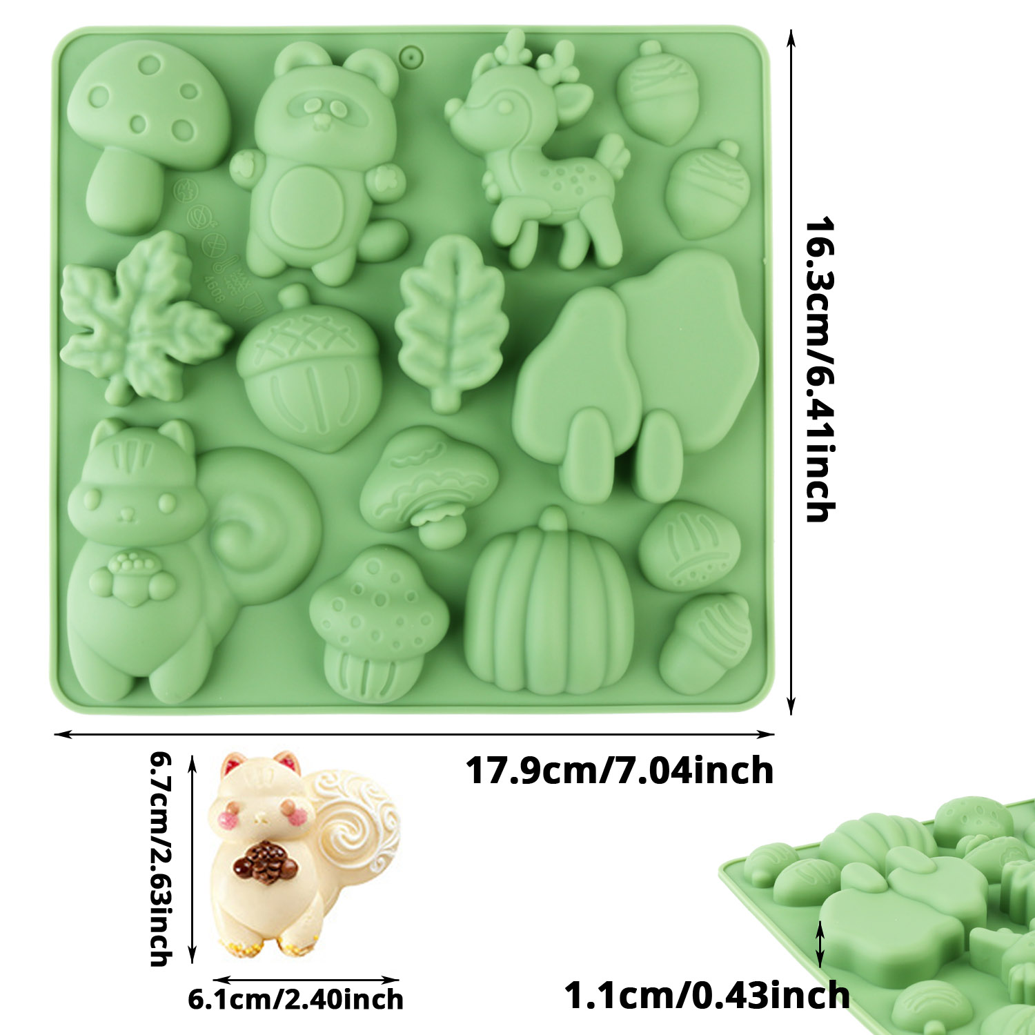 1 Cetakan Kue Silikon Berbentu - Resin Craft Material ulasan dan harga