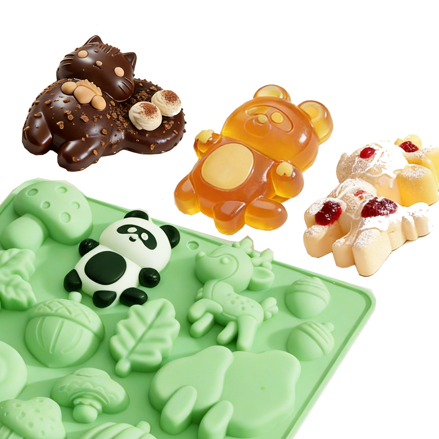 1 Cetakan Kue Silikon Berbentu - Resin Craft Material ulasan dan harga