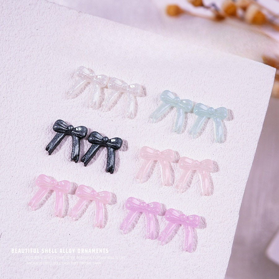 100pcs/pack Pita Dasi Kupu-kup - Resin Glitter Pack ulasan dan harga