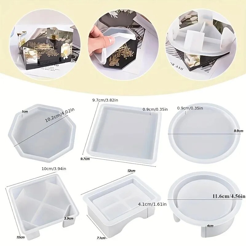 Set cetakan Resin Coaster term - Gold Foil Flakes ulasan dan harga