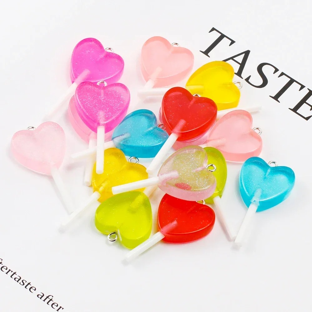 10Pcs Gantungan Resin Permen L - Resin Craft Material ulasan dan harga