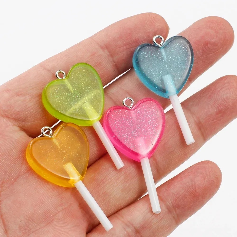 10Pcs Gantungan Resin Permen L - Resin Craft Material ulasan dan harga