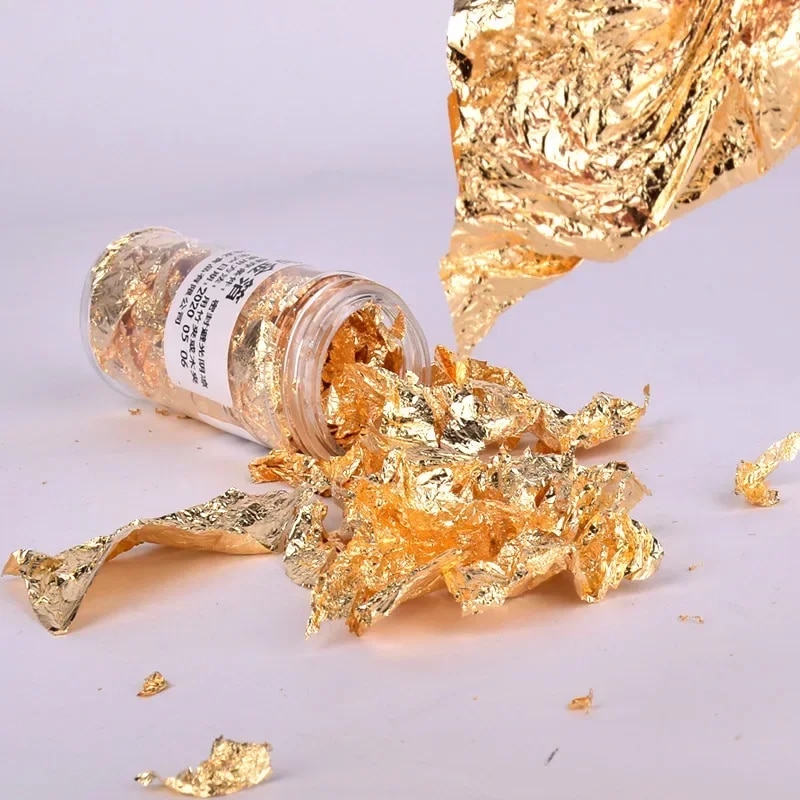 2g/1g serpihan Foil metalik se - Gold Foil Flakes ulasan dan harga